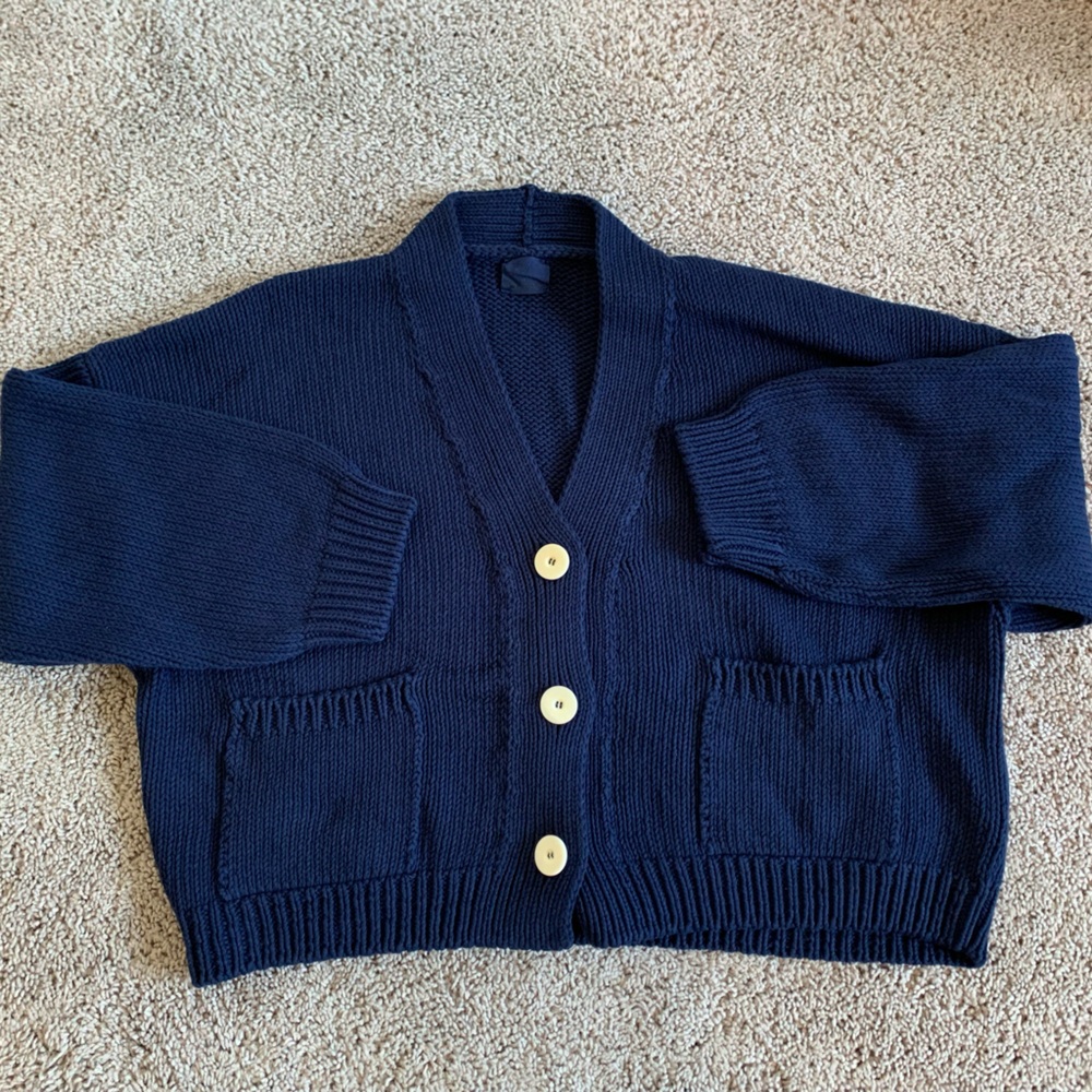 Babaa cardigan no 22 navy nwt